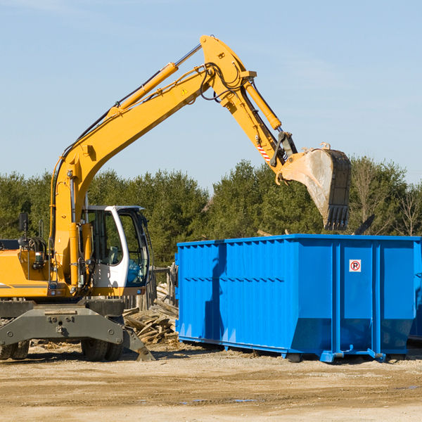 are there any restrictions on where a residential dumpster can be placed in Winter WI